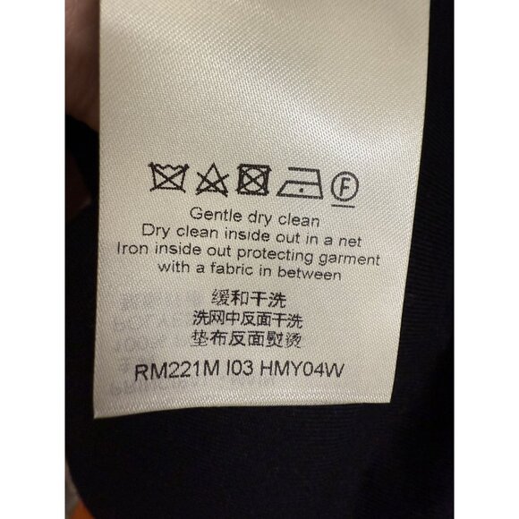 Louis Vuitton Mens Checkered Sherpa Fleece Jacket L Gray & Blue Made In Italy - Picture 6 of 16